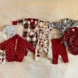 Hanna Anderson Holiday/Christmas Baby Clothes Set